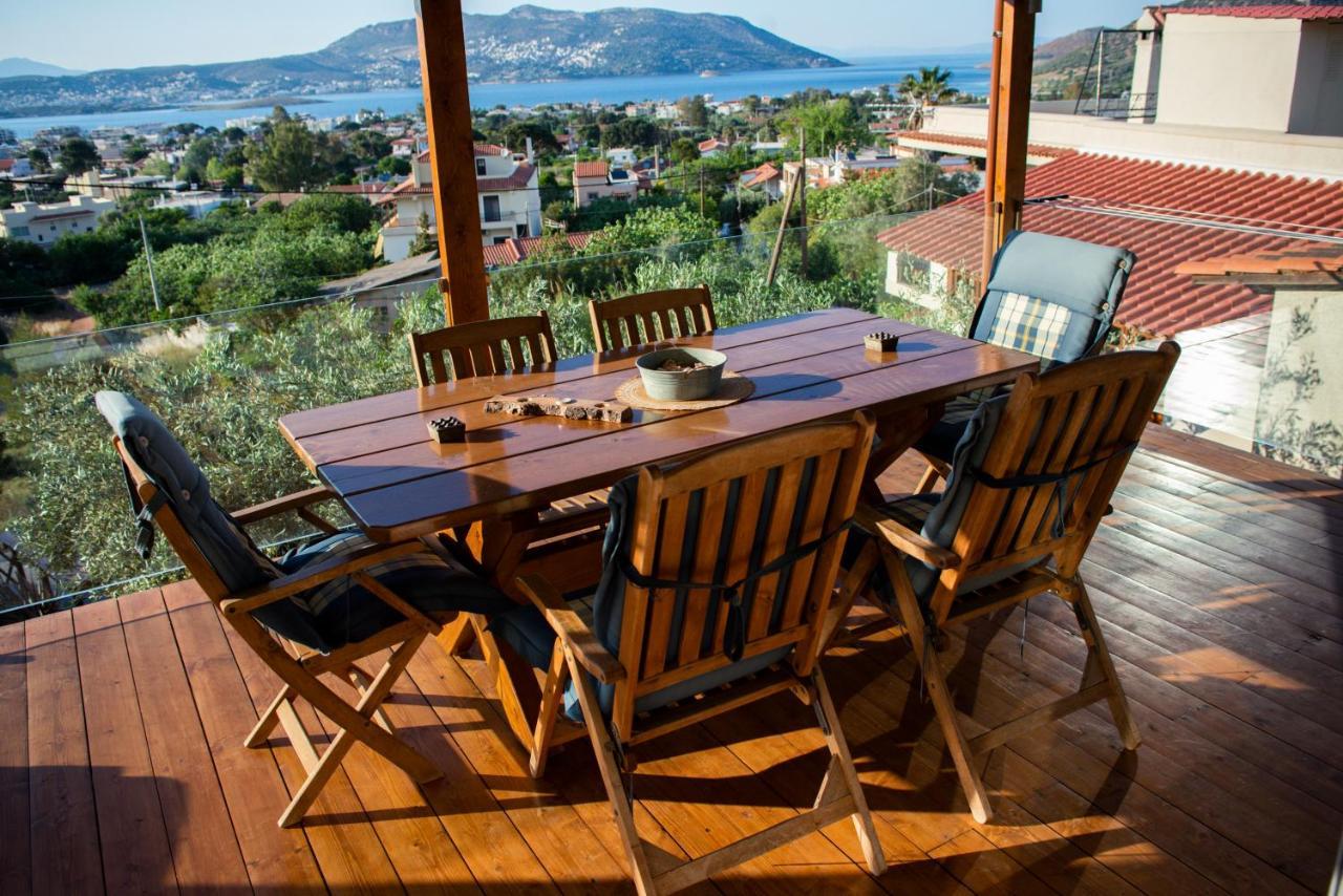 Small House Great View In Porto-Rafti Gulf Pórto Ráfti Exterior photo
